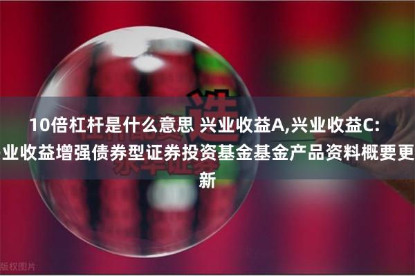 10倍杠杆是什么意思 兴业收益A,兴业收益C: 兴业收益增强债券型证券投资基金基金产品资料概要更新